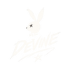 Simple revised DEVINE bunny logo